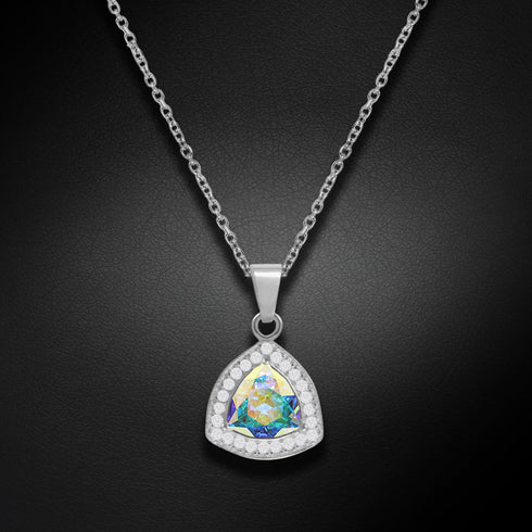 Sudraba kulons "Stihijas Maģija (Aurora Borealis)" ar Swarovski™ kristāliem